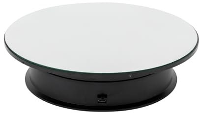 CLasmsns Turntable Display Stand Electric Rotary Table Automatic Rotating Display Stand for Exhibition Hall Exclusive Shop