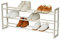 Love IT Store IT Schuh-Regal ausziehbar - Schuhregal Metall und Holz für bis zu 15 Paar Schuhe - Schuhaufbewahrung auf 3 Ebenen - Ausziehbar, stabil - Grau