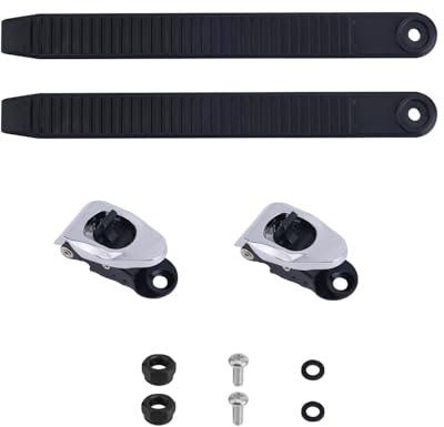 BOXOB 2stk Snowboard Bindung Riemen mit Gurtschnallen, Elastische Snowboard-Leitergurte Snowboard-Knöchelleitergurtbindung Snowboard-Bindungsteile für Snowboard-Enthusiasten