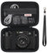Supmay Kamera Fall für Fujifilm X100VI / X100V Digitalkamera, Digitalkamera-Speicherhülle mit Mesh-Tasche für Batterien, SD-Karte, USB-Kabel, Schwarz