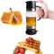PORFOYO Distributeur De Miel En Verre,300 ml Distributeur De Miel Anti-Goutte,Distributeur De Miel Amovible En Verre,Pot De Miel Avec Support Pour Le Miel Et Le Sirop,Sucre,Sauce Soja