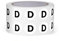 FINDAT 1000PCS Letter D 13mm Round Alphabet Labels Vinyl Circle Stickers Waterproof Self-Adhesive Removable Decals for Office Inventory Business