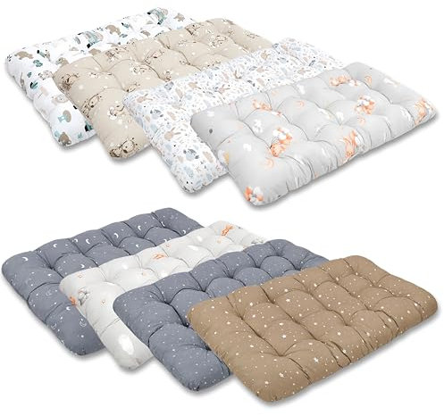 Krabbeldecke für Baby Kissen für Kletterbogen 60x120 cm - Bodenkissen Kinder Matte für Montessori Spielbogen Wippe Kletter Bogen Polster Spieldecke für Kinderzimmer Oeko-Tex ZUFÄLLIGEN VARIANTE