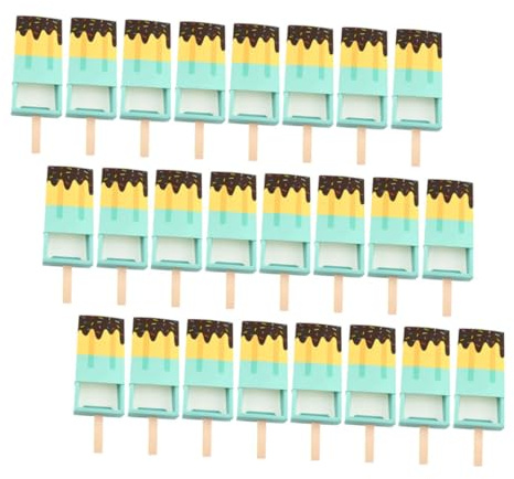 HEALEEP 50stücke Eiscreme-förmige als Süßigkeitenbox und Gastgeschenkbox für Hochzeiten und Partys Vielseitig Einsetzbar als Partydekoration und Verpackungslösung