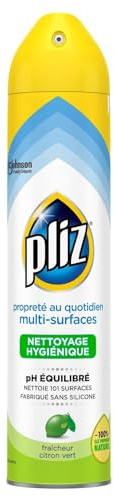 Nettoyant Multi-Surfaces Fraîcheur Citron Vert PLIZ - le flacon de 250mL Lot De 4 - Par Lot