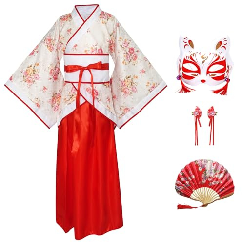CRFASIBE Vestido Hanfu para Niñas, Traje Tradicional Chino para Fiestas