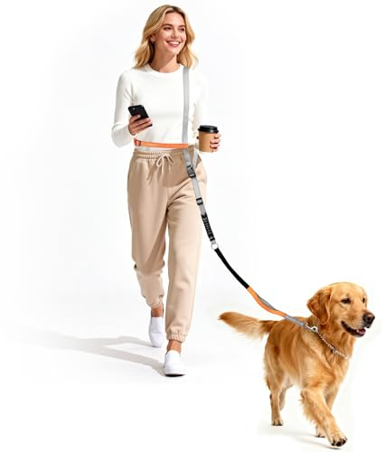 X XBEN 4-in-1 Freihandleine Hund, Joggingleine Hunde Handfreie Hundeleine