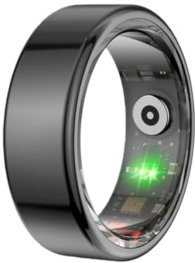 MEIION echooria Smart Ring Health für Frauen & Männer mit Herzfrequenz, Blutdruck, Schlafmonitor, 24h Überwachung, Bluetooth,IP68 wasserdichter,Magnetisches Laden