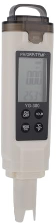 SIXRUN PH-ORP-Temperaturmessgerät, Digitaler Wassertester mit LCD-Display, 0,00 Bis 14,00 PH Plus 32 Bis 140 Fahrenheit, ATC-Hold-Funktion für Pools, Hydrokultur, Aquarien, Labore