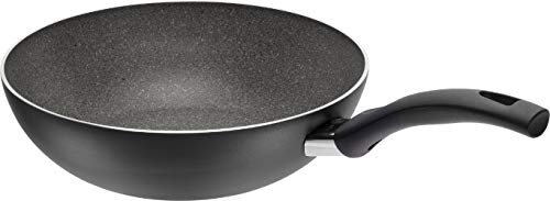 Ballarini Wok & Gemüsepfanne, Matera Granitium, 28 cm, Edelstahl, grau