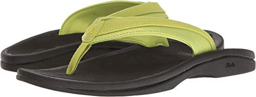 OLUKAI Ohana Women, 6.0US Women/36 EU, Lemon Grass/Black LG40
