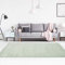 Teppich Einfarbig Grün - 140x200 cm - Moderne Flachflor Teppiche Wohnzimmer Jugendzimmer Kinderzimmer
