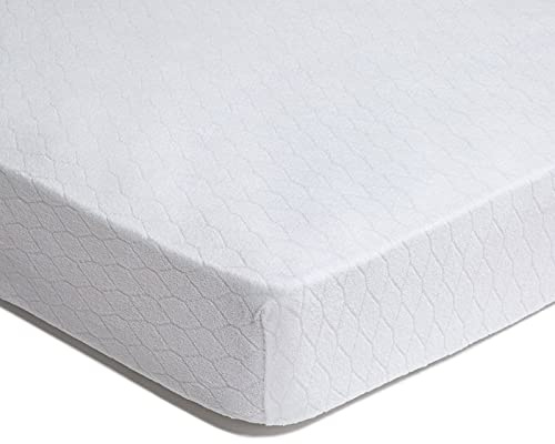 Caleffi - Coprimaterasso Una Piazza Mezza – 130x200 cm con Angoli Elasticizzati 30cm – 100% Cotone Traspirante – Protezione e Comfort per Letto 1 Piazza e Mezza - Copri Materasso 1 Piazza e Mezza