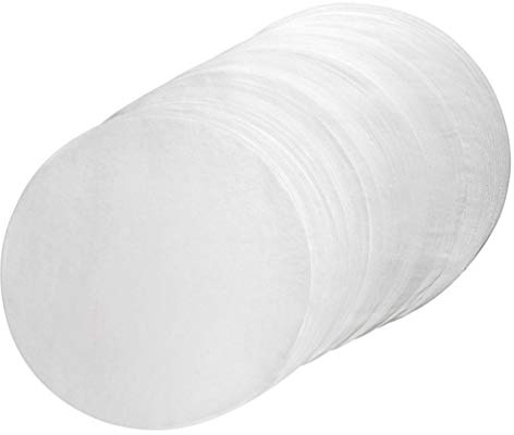 DOITOOL Lot de 50 feuilles de papier sulfurisé ronds antiadhésifs pour cuisson de gâteaux, friteuses, cheesecakes 30 cm