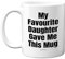 Stuff4 Funny Gifts for Dad or Mum, My Favourite Daughter Gave Me This Mug - 11oz Dishwasher Safe Mug for Mother or Father, Fathers Day, Mothers Day, Birthday Christmas from Son Daughter