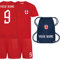 Sportees Personalised England Cup Style Red England Away Football Kit with Free Bag for Boys and Girls - 5/6 Years