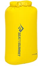Sea to Summit - Lightweight Dry Bag S 5L - wasserdichte Aufbewahrung - Rollverschluss - Recycling-Gewebe - Befestigung & D-Ring - Wandern & Paddelsport - 16.8 x 14 x 32cm - Sulphur Yellow - 50g