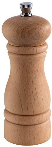 APS 40570 - Molinillo de pimienta (madera de haya, mecanismo de cerámica, diámetro de 5,5 cm, altura de 15,5 cm)