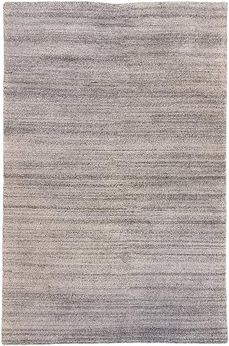 RUG STUDIOS Teppich KHANGRI UNI | Farbe: Hellgrau | Größe: 200 x 300 cm | orientalisch | gemustert | Vintagedesign | glamourös | Landhaus | Vintage | Modern | elegant | Wohnzimmer | Schlafzimmer | str