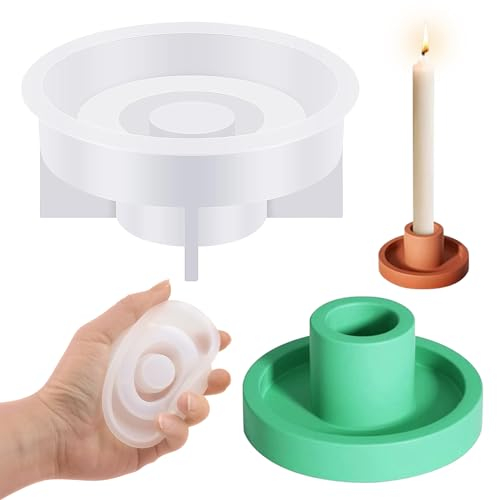 TZQFROCE Silikonformen Gießformen Hexagon Gießform Kerzenhalter Kerzenhalter SilikonForm Silikonform Kerzenständer für DIY Kerzenständer Kunst Heimdekoration