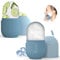 Rullo di Ghiaccio Facciale 2pcs, Ice Face Roller in Silicone, DIY Ice Roller Viso per Rassodare la Pelle, Alleviare Gli Occhi Gonfi, Aiutare a Ridurre i Pori, Alleviare il Dolore (Blu)