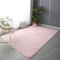 GGBOND Tapis lumineux en forme de lune rose phosphorescent, peluche courte, doux et confortable, 200 x 300 cm