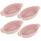 Oval Ceramic Baking Dish Set Of 4 with Handles Oven To Table Ideal for Lasagne/Pie/Casserole/Tapas (5x 12x 22cm/8.5inch) PERU