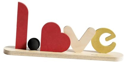 Gralara Freistehende Tischbuchstaben, Schild, Figur, Kunstwerk, Statue für Wohnzimmer, Hochzeit, Schrank, Kamin, Hauseingang, Liebe