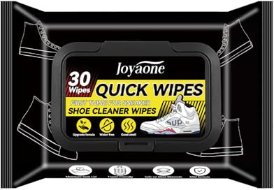 Shoe wipes 1 Pack 30 Pcs, Sneaker Cleaner, Quick Wipes Travel Portable, Easy to Carry, Natural Cleaner Wipes for White Running, Golf, Tennis Shoes, Scrub Off Dirt, Mud And Grass Stains
