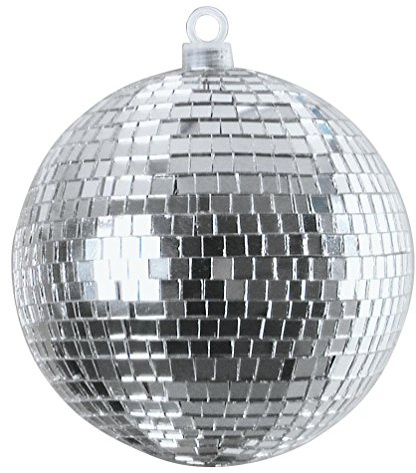EUROLITE Spiegelkugel 10 cm | Klassische Discokugel mit stabilem Kunststoffkern