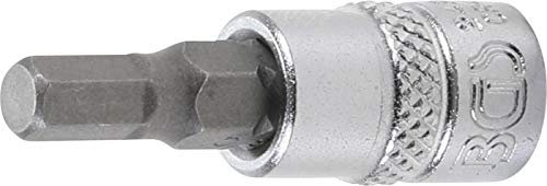 BGS Bit-Einsatz - Innenvierkant 6,3 mm (1/4) - Innensechskant 5 mm 2499