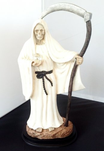 30,5 cm weiß Santa Muerte Saint Death Grim Reaper Statue Figur