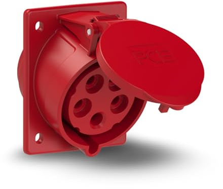 PCE 425-6tt – Grundlage der schiefen 32 A 3-polig + neutral 6 Stunde/S Rot