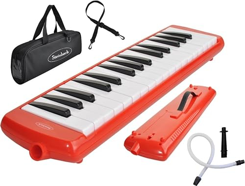 Steinbach Melodica rot 27 Tasten inkl. Anblasschlauch