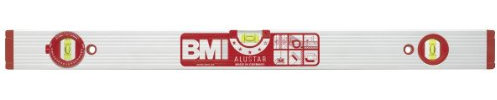 BMI 691080W Wasserwaage Alustar, Länge 80 cm, mit Winkellibelle