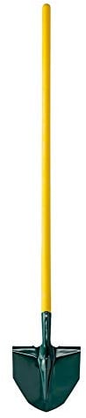 Leborgne - Pelle Batipro - Manche Droit Compositube en Fibres de Verre, 135 cm - Tête en Acier au Carbone Trempé et Revenu - Idéale pour Travaux de Terrassement et du Bâtiment