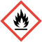 Gefahrstoffaufkleber GHS02 (Leicht-)(Hoch-) Entzündlich I 10 x 10 cm I Gefahrstoffsymbol, GHS-Kennzeichnung, Achtung, Warnung, Vorsicht, Hinweis I hin148