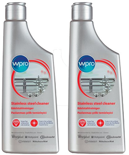 Wpro Original Stainless Steel Polish Cleaner Cream (250ml, Pack of 2)