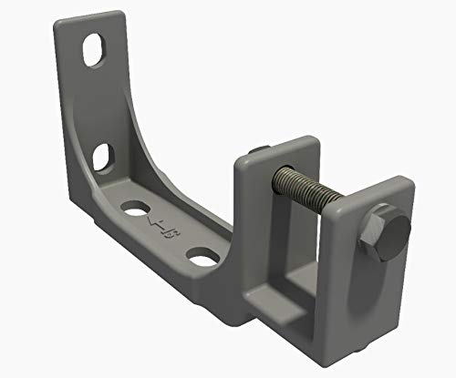 VANA SPP059, 35mm, Stahl, grau, 2-Stück, Decken- und Wandhalterung mit Befestigung, Markisen Kombihalterung