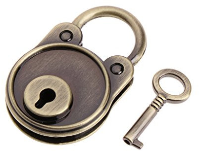 JENOR New Bear Mini cadenas archaïze vintage de style ancien avec clé