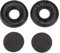 Cuscinetti auricolari per cuffie, 2 cuscinetti auricolari in cotone per auricolari + 2 pezzi di spugna, cuscinetti auricolari di ricambio per auricolari per AKG K121 K121S K141 MK II K142
