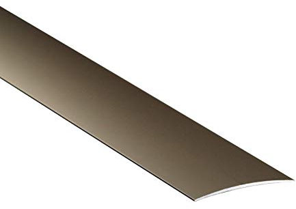 Self Adhesive Aluminium Threshold Strip 60mm x 1M Door Floor Trim Transition LPOSK TMW Profiles (Champagne)