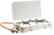 Rsonic tragbarer Campingherd | Gaskocher Campingkocher | Tischkocher mit Deckel | Weiß | 2.5-4.8KW | (2-flammig)