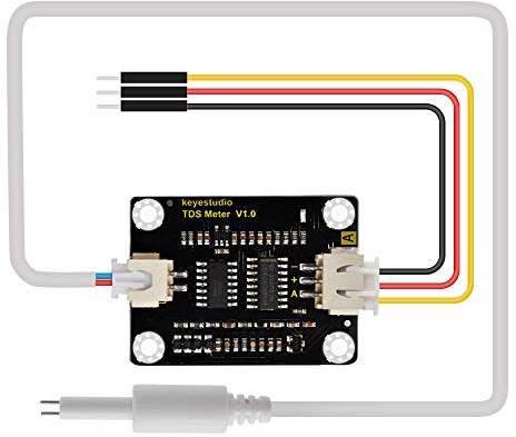KEYESTUDIO Analoger TDS-Sensor Wasserleitfähigkeitssensor zur Flüssigkeitserkennung Wasserqualitäts-Überwachungsmodul für Arduino IDE