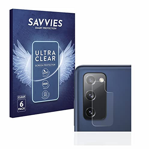 savvies (6 Pezzi Pellicola Protettiva per Samsung Galaxy S20 FE 5G (SOLO Fotocamera) Protezione Schermo Trasparente