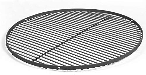 JS Garten Deko Grillrost aus Naturstahl Ø 90 cm rund Grillrost für Schwenkgrill geeignet Rundgrill CookKing