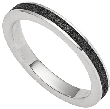 DUR Damen RingMarina black aus 925er Silber Größe 54 (17.2) R4837.54, 54 (17.2)