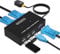 VGA KVM Switch avec 2 KVM Câbles, Commutateur KVM USB et VGA pour 2 PC, pour 1 Moniteur et 3 USB Clavier Souris Scanner
