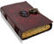 PRASTARA Blank spell book of shadows journal with lock clasp prop vintage handmade leather third eye stone diary embossed triple moon prayer pagan unlined paper witchcraft wiccan notebook daily 7 x 5