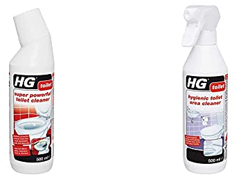 HG 322050106 Super Powerful Toilet Cleaner 500 ml & 320050106 Hygienic Toilet Area Cleaner, 1-Pack, 1